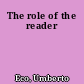 The role of the reader
