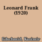 Leonard Frank (1920)