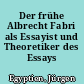 Der frühe Albrecht Fabri als Essayist und Theoretiker des Essays