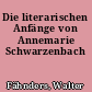 Die literarischen Anfänge von Annemarie Schwarzenbach