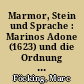 Marmor, Stein und Sprache : Marinos Adone (1623) und die Ordnung der materiellen Welt
