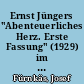 Ernst Jüngers "Abenteuerliches Herz. Erste Fassung" (1929) im Kontext des europäischen Surrealismus