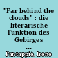 "Far behind the clouds" : die literarische Funktion des Gebirges bei Feppe Fenoglio