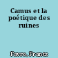 Camus et la poétique des ruines