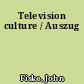 Television culture / Auszug