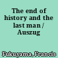 The end of history and the last man / Auszug