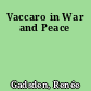 Vaccaro in War and Peace