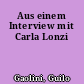 Aus einem Interview mit Carla Lonzi