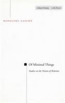 Of minimal things : studies on the notion of relation