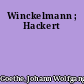 Winckelmann ; Hackert