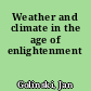 Weather and climate in the age of enlightenment