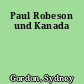 Paul Robeson und Kanada