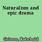 Naturalism and epic drama