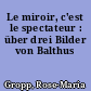 Le miroir, c'est le spectateur : über drei Bilder von Balthus