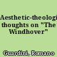 Aesthetic-theological thoughts on "The Windhover"
