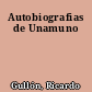 Autobiografias de Unamuno
