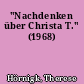 "Nachdenken über Christa T." (1968)