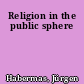 Religion in the public sphere