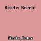 Briefe: Brecht