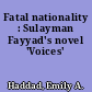Fatal nationality : Sulayman Fayyad's novel 'Voices'