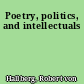 Poetry, politics, and intellectuals