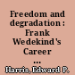 Freedom and degradation : Frank Wedekind's Career as Kabarettist