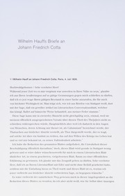 Die Ehre des Redaktors : Wilhelm Hauffs Briefe an Johann Friedrich Cotta
