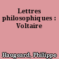 Lettres philosophiques : Voltaire