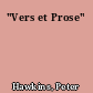 "Vers et Prose"