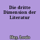 Die dritte Dimension der Literatur