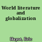 World literature and globalization