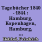 Tagebücher 1840 - 1844 : Hamburg, Kopenhagen, Hamburg, Paris, Rom