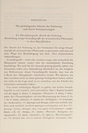 Grundbegriffe der Aristotelischen Philosophie : [Marburger Vorlesung Sommersemester 1924]