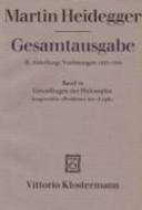 Grundfragen der Philosophie : ausgewählte "Probleme" der "Logik" ; [Freiburger Vorlesung Wintersemester 1937/38]