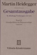 Grundprobleme der Phänomenologie (1919/20) : [frühe Freiburger Vorlesung Wintersemester 1919/20]