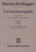 Hegel : [Abhandlungen 1938/39, 1941 und 1942]