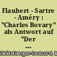 Flaubert - Sartre - Améry : "Charles Bovary" als Antwort auf "Der Idiot der Familie"