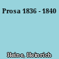 Prosa 1836 - 1840