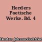 Herders Poetische Werke. Bd. 4