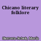 Chicano literary folklore