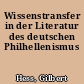 Wissenstransfer in der Literatur des deutschen Philhellenismus