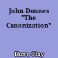 John Donnes "The Canonization"