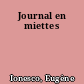 Journal en miettes