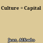 Culture = Capital