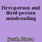 First-person and third-person mindreading
