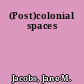 (Post)colonial spaces