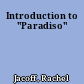 Introduction to "Paradiso"