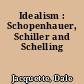 Idealism : Schopenhauer, Schiller and Schelling