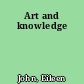 Art and knowledge