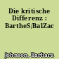 Die kritische Differenz : BartheS/BalZac
